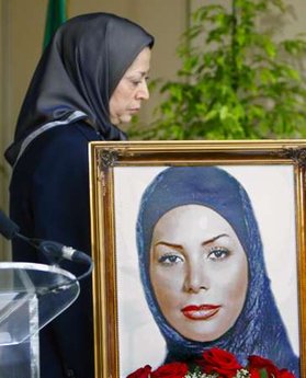 Maryam Rajavi at Neda's memorial ceremony at Auvers sur Oise Maryam Rajavi at Neda's memorial ceremony at Auvers sur Oise
