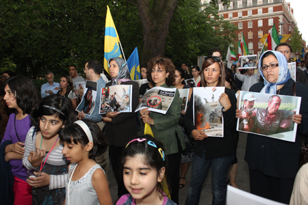 Iranian exiles in nearly 100 locations in four continents around the world staged sit-ins, protests, poem recitals and prayer ceremonies, and held candle vigils to express solidarity with Camp Ashraf Iranian exiles in nearly 100 locations in four continents around the world staged sit-ins, protests, poem recitals and prayer ceremonies, and held candle vigils to express solidarity with Camp Ashraf