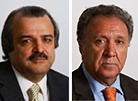 Left: Mohammad Mohaddessin, Chairman of the NCRI&rsquo;s Foreign Affairs Committee, Right: Parviz Khazai, the NCRI&rsquo;s representative in Nordic countries