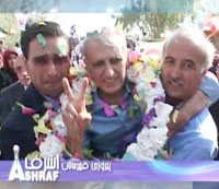 One of the 36 abducted PMOI members is welcomed by Ashraf residents One of the 36 abducted PMOI members is welcomed by Ashraf residents