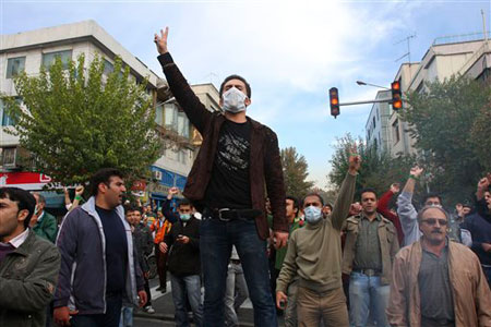 Anti-regime protest in Iran, Nov. 4, 2009 Anti-regime protest in Iran, Nov. 4, 2009