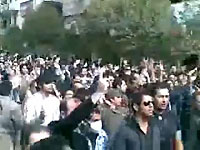 A video grab of protest by Tehran resident on November 4, 2009 A video grab of protest by Tehran resident on November 4, 2009