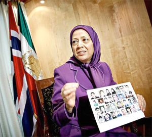 Maryam Rajavi shows up images of people who have fallen as victims of the mullah regime's suppression of unrest in Iran since last summer. “These represent just a few of those killed in recent months," she says. PHOTO: MONICA Strømdahl Maryam Rajavi shows up images of people who have fallen as victims of the mullah regime's suppression of unrest in Iran since last summer. “These represent just a few of those killed in recent months," she says. PHOTO: MONICA Strømdahl