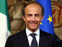 Italian minister of European Affairs, Andrea Ronchi Italian minister of European Affairs, Andrea Ronchi