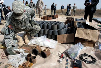 File Photo: Weapons found in Iraq that were made in Iran File Photo: Weapons found in Iraq that were made in Iran