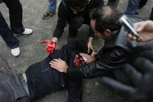 A protester killed by security forces on December 27, 2009 A protester killed by security forces on December 27, 2009