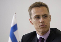 Foreign Minister Alexander Stubb Foreign Minister Alexander Stubb