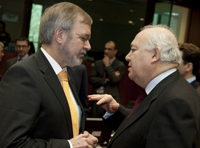 Werner Hoyer and Spanish Foreign Minister Moratinos Werner Hoyer and Spanish Foreign Minister Moratinos