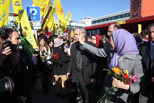 Maryam Rajavi arrives in Berlin Maryam Rajavi arrives in Berlin