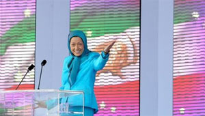 Iranians applaud Maryam Rajavi, National Council of Resistance of Iran at a rally in Taverny Iranians applaud Maryam Rajavi, National Council of Resistance of Iran at a rally in Taverny