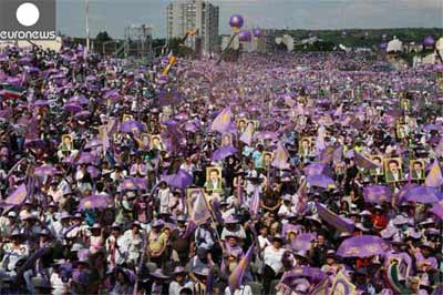 Tens of Thousands of Iranian exiles protest near Paris Tens of Thousands of Iranian exiles protest near Paris