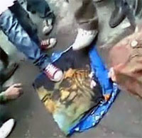 fire-khamenei Uprising against Khamnei