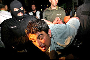 thugs-arrest-iran
