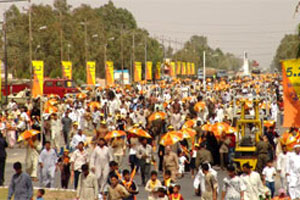 Iraqi citizens in Camp Ashraf in 2006