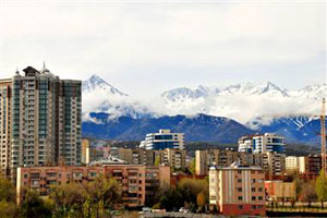 Skyline of Almaty, Kazakhstan