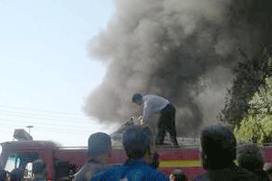 File photo: A protest by Kian Tire workers in Iran