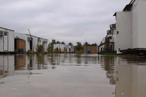 Flood at Camp Liberty where Iranian dissidents reside in Iraq Flood at Camp Liberty where Iranian dissidents reside in Iraq