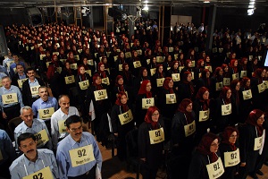 The hunger Strikers in Camp Liberty listen to Mrs Maryam Rajavi’s message following the Spanish Court’s decision on December 17. In response to Mrs Rajavi’s message they ended their hunger strike that began on September 1. Some had been on hunger strike for 108 days.
