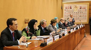 Maryam Rajavi, President-elect of the Iranian Resistance attends International meeting in Geneva- March 14, 2014
