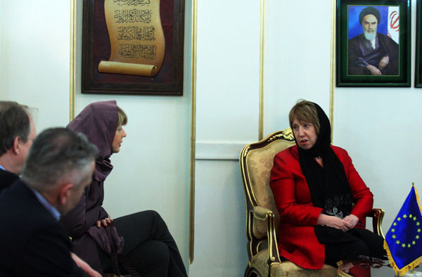 EU's Catherine Ashton visiting Tehran, March 8m 2014