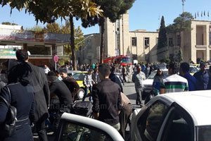 Residents of Isfahan protest against acid attacks, October 25, 2014