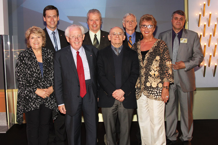 Group photo of Canadian dignitaries at major Iran Freedom rally in Parc des Expositions exhibition center on June 13, 2015 in Villepinte