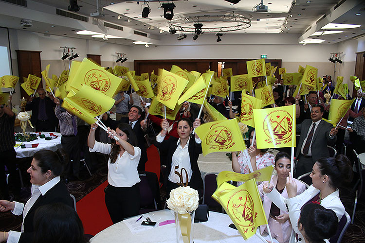50th-anniversary11-750 Iranian supporters of Iran’s main opposition group, the PMOI (or MEK), in London