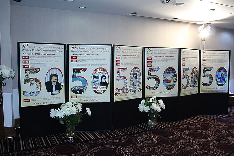 50th-anniversary2-750 Iranian supporters of Iran’s main opposition group, the PMOI (or MEK), in London