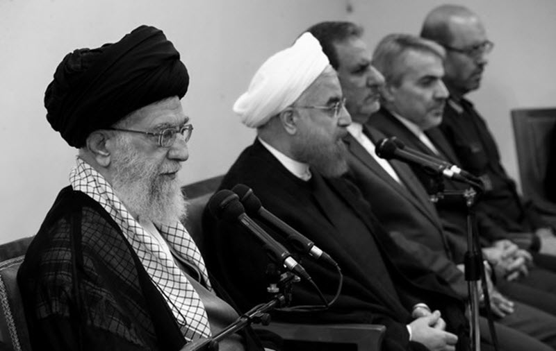 Khamenei-Rouhani-800 Iranian Regime in Trouble as Top Officials Point to Chaos in the Ranks