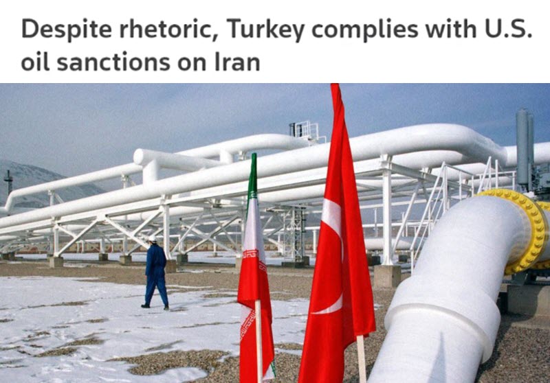 Despite_rhetoric_Turkey_complies_with_US_oil_sanctions_on_Iran_regime Despite Rhetoric, Turkey Complies With U.S. Oil Sanctions on Iran Regime - Report