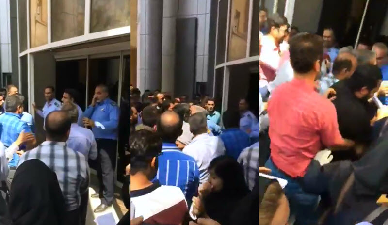 IRAN_Unpaid_Health_Center_Employees_Clash_With_Police_in_Ahvaz IRAN: Unpaid Health Center Employees Clash With Police in Ahvaz