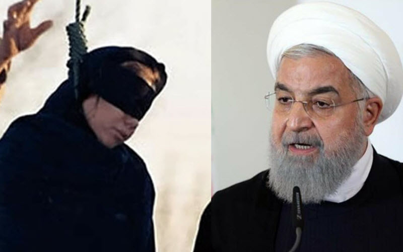 Iran_regime_hangs_another_woman_800 Iran's regime hangs another woman, She was the 94th woman executed in Iran since Hassan Rouhani took office as President in 2013.