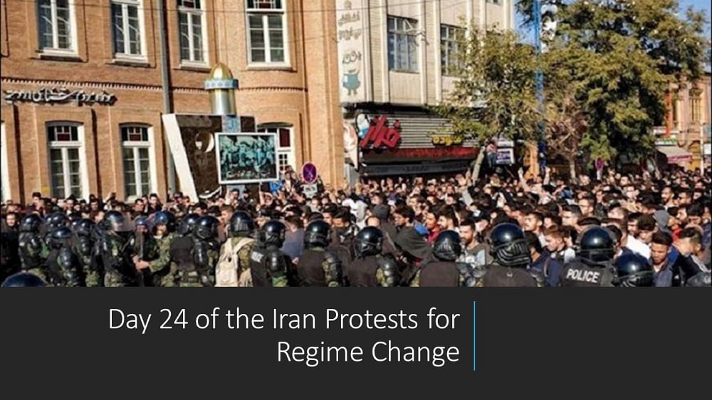 Day 24 of the Iran Protests for Regime Change- File photo- December 2019 Day 24 of the Iran Protests for Regime Change