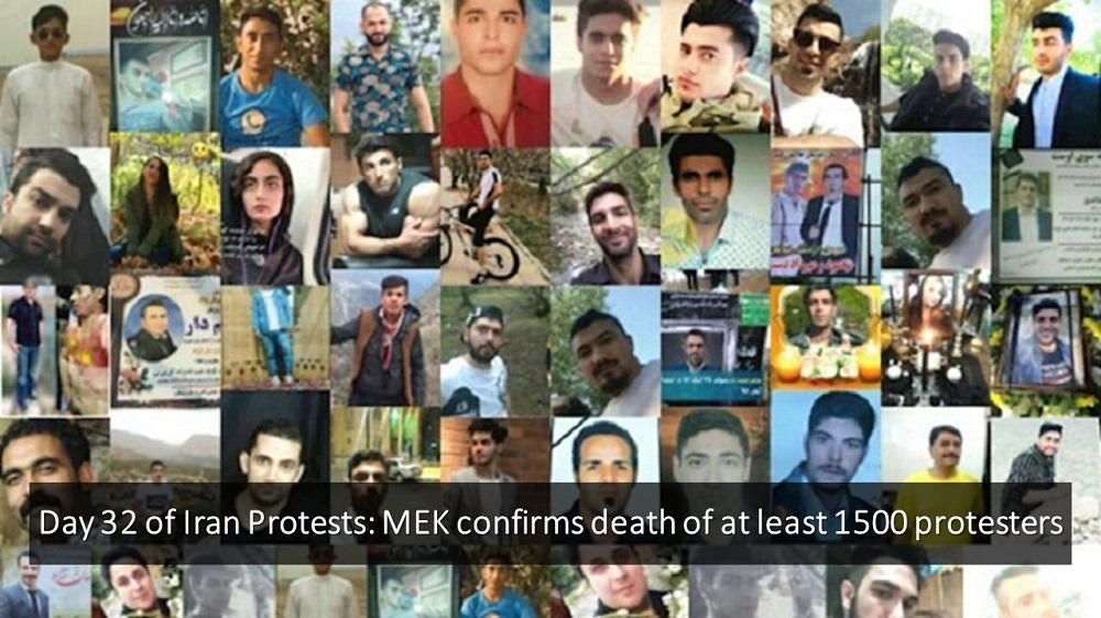 Among the 1,500 demonstrators killed in Iran Protests in November 2019, the MEK has so far announced 504 people. Day 32 of Iran Protests: MEK Confirms Death of at Least 1500 Protesters