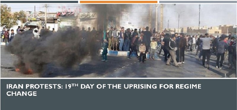 Iran Protests: 19th Day of the Uprising for Regime Change