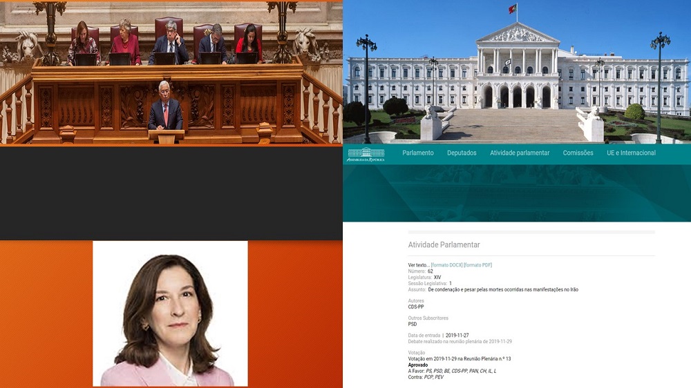 Portugal's Parliament Condemns Iran Regime’s Brutal Crackdown on Iran Protests 